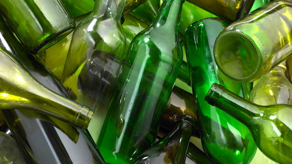 glass bottles