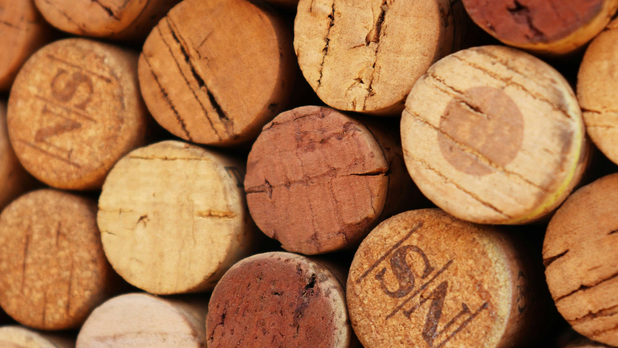 A pile of Cork Recycling, ready to be collected.